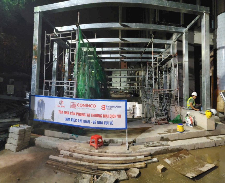 Gia công và lắp dựng Kết cấu thép mái Ramdoc và canopy